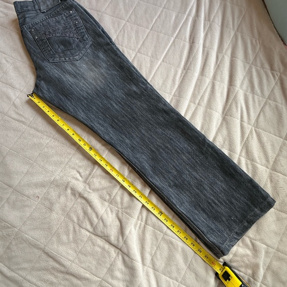 Helix Men's Dark Gray Straight Jeans - Picture 5 of 6